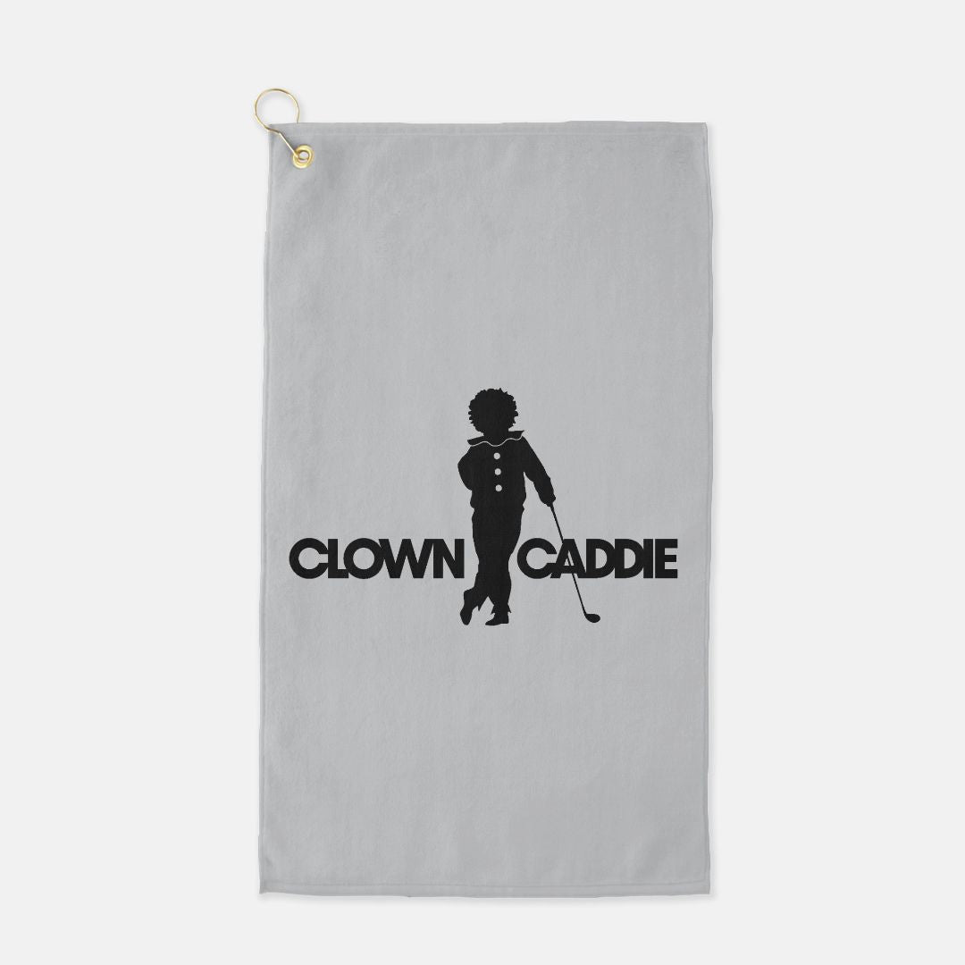 Clown Caddie Golf Towel Grey